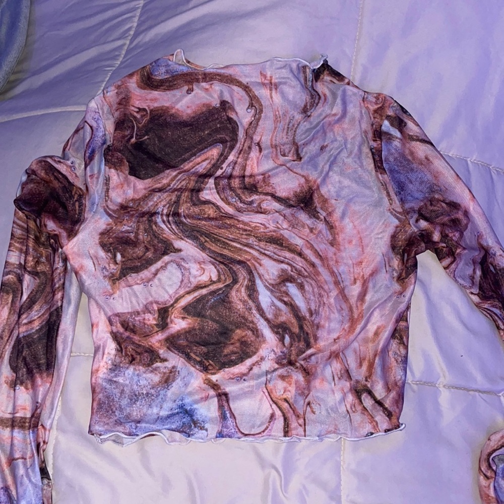 sheer crop top